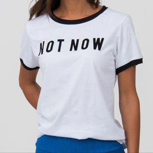 Vintage Graphic Tee Not Now Maybe Later